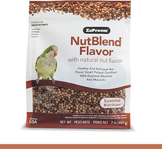ZuPreem NutBlend Flavor with Natural Nut Flavour Medium Bird Food 907-gm