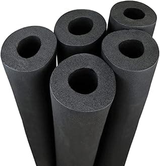 Water Pipe Insulation Tubing 3/4" 1" 1-1/4" 1-1/2" 2" 2-1/2" 3" 3-1/2" 4" Inner Diameter Foam Tube Insulation for 0.79"/1.18" Thick Wall Insulation Lagging Wrap (1.18", ID 2")