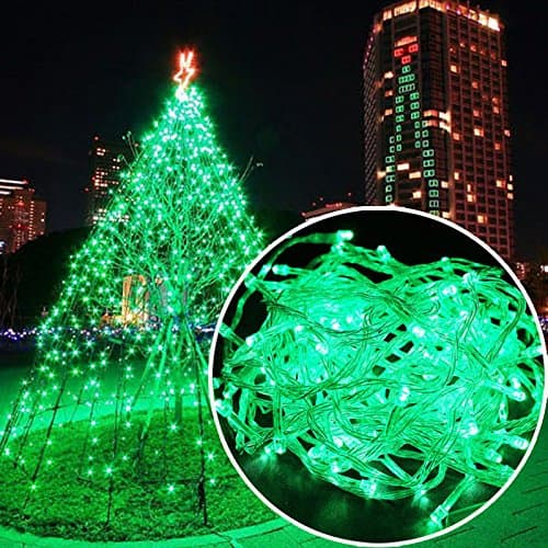 SENKAUTO LED Light 50ft 200 LED Bulbs Fairy Light String Holiday LED Outdoor Lighting for Christmas Party Decoration Waterproof (50ft 200 LEDs, Green)