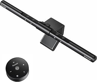 Quntis Wireless Monitor Light bar with Remote & Touch Control, 40cm PC Curved Computer Monitor Lamp Auto Stepless Dimming and Color Temperature, Eye Protect Desktop PC Screen Anti-Blue Light Bar