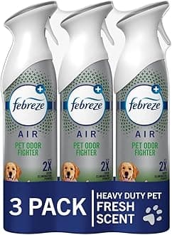 Air Mist Air Freshener Spray, Odor-Fighting Room Spray, Air Fresheners for Home and Bathroom and Kitchen, Aerosol Can, HD Pet Odor Fighter Scent, 8.8oz (Pack of 3)