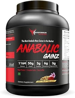 Anabolic Gainz: Enhanced Muscle Builder and Mass Gainer (2.72 KG, Dryfruit Kulfi)