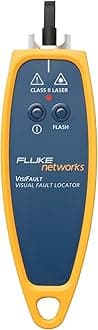 Fluke Networks VISIFAULT Visual Fault Locator Fiber Cable Continuity Tester with 2.5mm Universal Adapter, Red