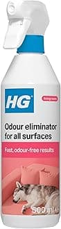 HG Odour Eliminator for All Surfaces, Odour Remover & Fabric Freshener Spray, Bad Smell Remover & Carpet Spray for Hard Surfaces & Soft Furnishings, Pet Odour Remover & Deodoriser - 500ml