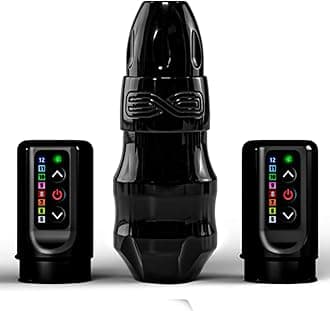 Wireless Tattoo Machine with Battery Pack Ergonomic Grip Design Professional Tattoo Machine Gun- EXO Replica Glossy Black