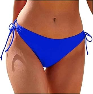 Bikini Bottoms for Women String Bathing Suit Bottom with Moderate Coverage Low Waist Swim Bottom