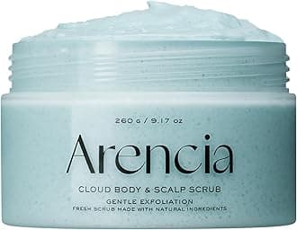 Arencia Fresh Cloud Sea Salt Body & Scalp Scrub (Mint)- Gentle Exfoliation for Softer, Refreshed Skin and Scalp, Korean Skin Care