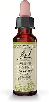 Bach Original Flower Remedies, White Chestnut (Non-Alcohol Formula) - Calm The Mind - Natural Homeopathic Flower Essence for Emotional Balance - Vegan, Gluten Free, Sugar Free - 10mL Dropper