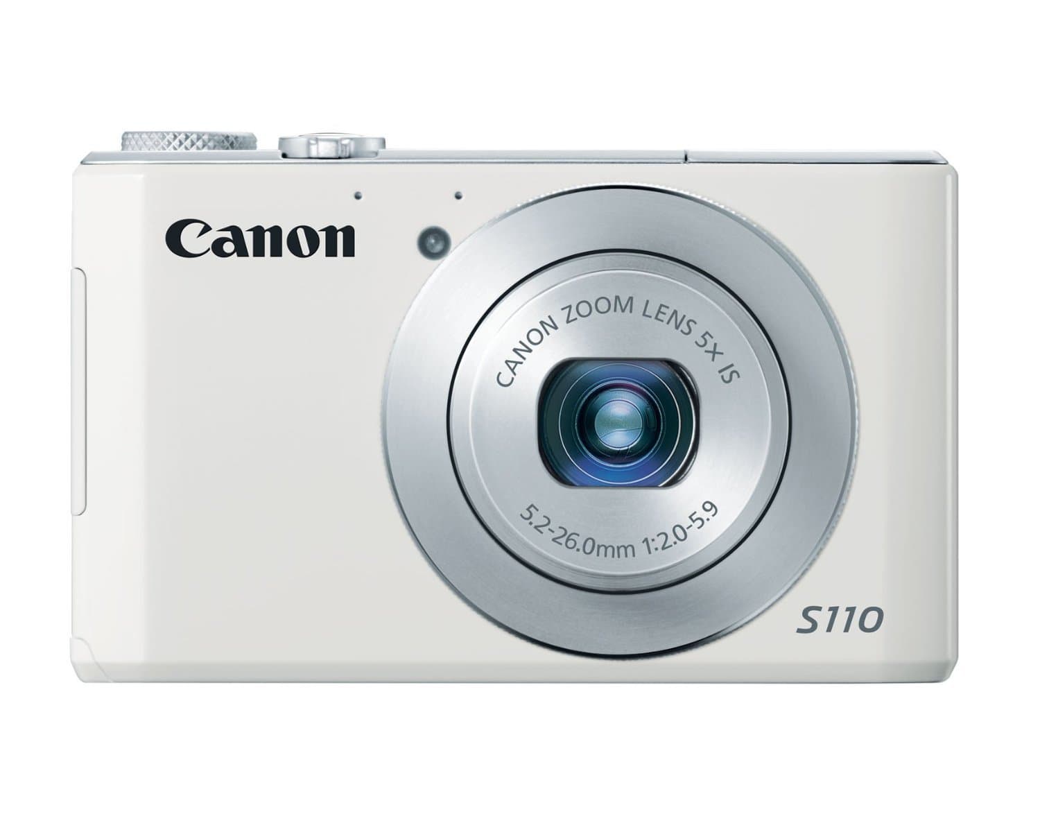 PowerShot S110 12.1 MP Digital Camera with 5X Wide-Angle Optical Image Stabilized Zoom (White)
