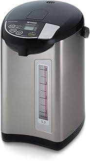 PDU-A50U-K Electric Water Boiler, Stainless Steel, Black