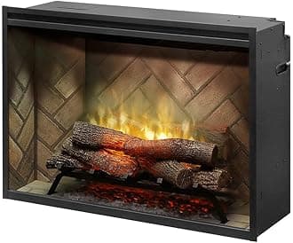 Revillusion® 36" Built-in Firebox (Model: RBF36), 4435/6739/8786 BTU, 120/208/240 Volt, 1375/1975/2575 Watt, Herringbone