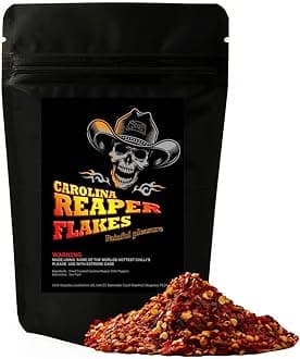 Genuine 100% Carolina Reaper Flakes 10g - Worlds Hottest Chilli