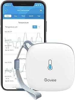 Govee WiFi Thermometer Hygrometer, Smart Humidity Temperature Sensor with App Notification Alert, 2 Years Free Data Storage Export, Wireless Remote Monitor