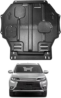 Engine Splash Shield Fit for Mitsubishi Outlander 2016 2017 2018 2019 2020 Engine Case Guard Under Cover Compatible with Outlander Front Engine Guard Mud Flaps