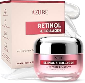 Retinol & Collagen Moisturizer For Face - Dermatologist Tested, Anti-Aging - Skin Tightening, Fine Lines and Wrinkles Treatment Face Cream - Korean Skin Care - All Skin Type 1.69 fl oz
