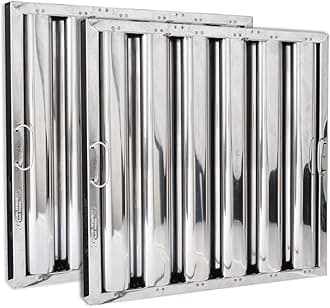 Kleen-Gard Stainless Steel Commercial Kitchen Range Hood Filter, 20x20x2, (Pack of 2)