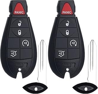 SUPALAND Remote Key Fob FOBIK Replacement Fits for Jeep Grand Cherokee 2008 2009 2010 2011 2012 2013 Commander 2008-2010 IYZ-C01C Keyless Entry Remote Start Control