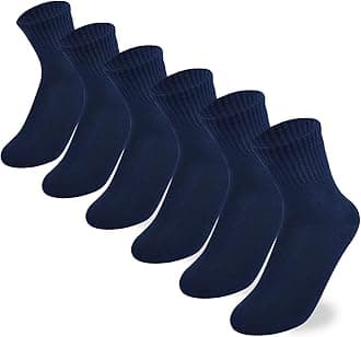 Boys Crew Socks Kids Seamless Cotton Dress Socks Uniform Sock for Girls 4/8 Pairs