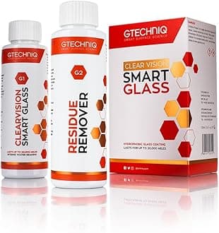 G1 ClearVision Smart Glass - Improve Wet Weather Visibility; Durable Hydrophobic Coating; Chemically Bonds to Glass; Lasts 1 to 2 Years; More Easily Remove Contaminates (15 milliliters)