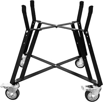 XLarge Big Green Egg Nest,Grill Stand for Big Green Egg Accessories,Rolling Nest with Heavy Duty Locking Caster Wheels Powder Coated Steel for BGE Smoker Kamado Joe Grill Stand Accessories