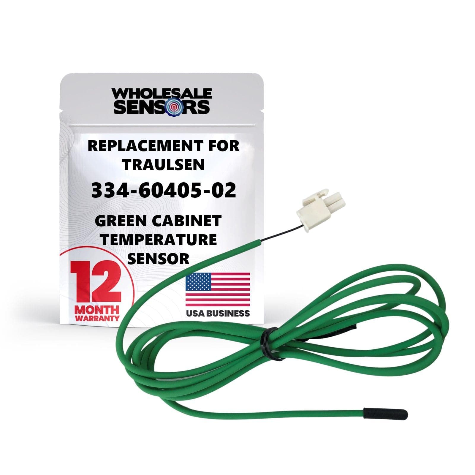 Traulsen 334-60405-02 Replacement Green Cabinet Temperature Sensor 74" 24 Month Warranty