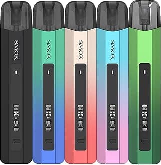 Smok Nfix Pro Kit – 25W Draw Activated Vape Pod Kit – 700mAh Type C Charging E Cigarette Pen Quick Charging – Adjustable Airflow - New Smok LP1 Coils (Blue Green)