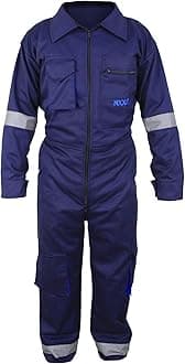 Men's Coveralls Boiler suit Overalls for Warehouse Garages Workers Heavy Duty Grey - Black - Blue