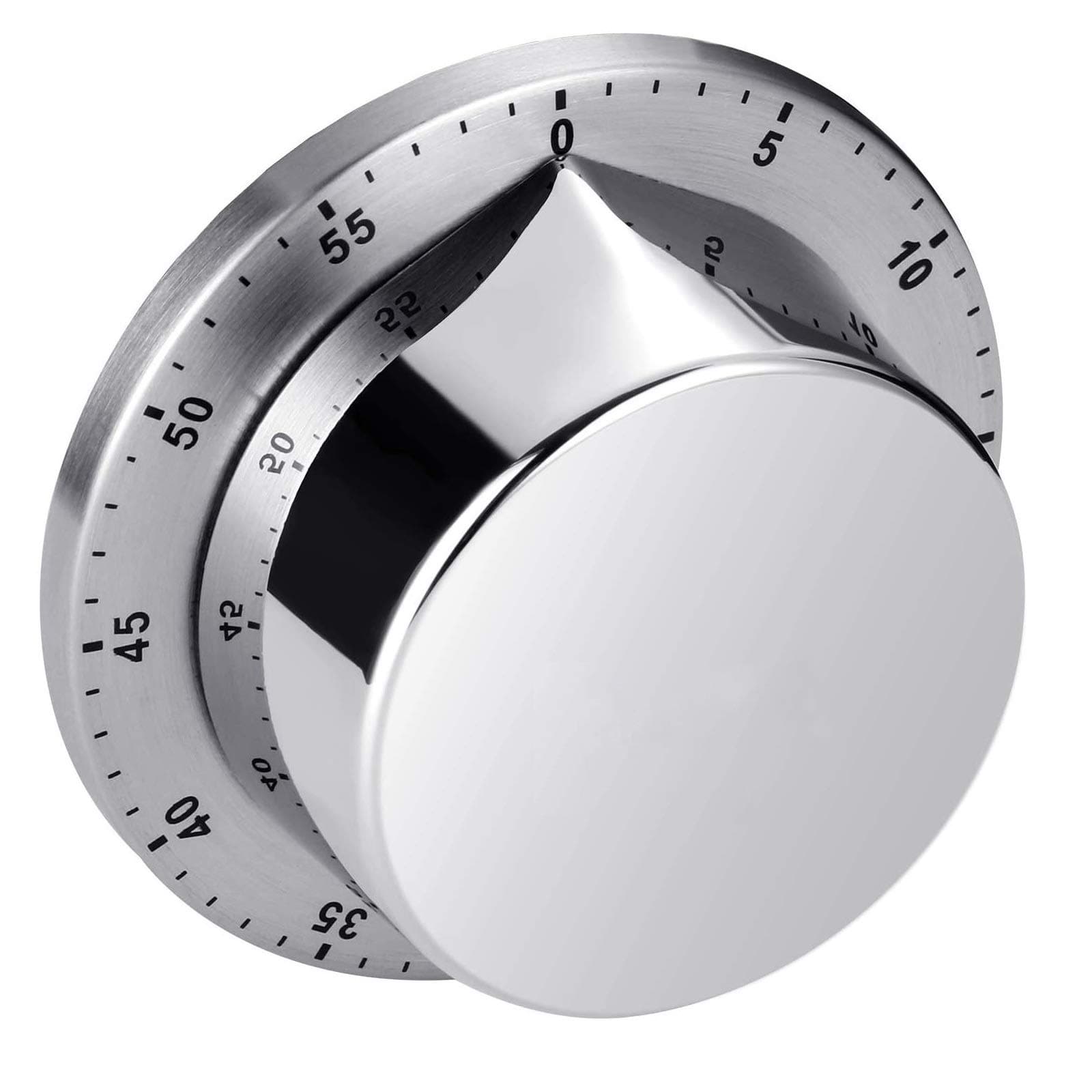 Searon Wind Up Kitchen Countdown Timer Loud Alarm Stainless Steel Body Manual Mechanical for Cooking Baking Washing and Any Other Timing Project