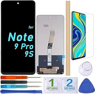 LCD Screen Replacement Touch Display Digitizer Assembly for Xiaomi Redmi Note 9s | Xiaomi Redmi Note 9 Pro (Black)