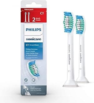 Philips SonicareSimply Clean Brush Head, 2 Count