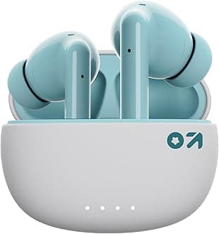 GOBOULT W20 Truly Wireless in Ear Earbuds with 40H Playtime, Zen™ ENC Mic, 45ms Low Latency, 13mm Bass Drivers, Type-C Fast Charging, Touch Control, IPX5 Ear Buds TWS (Glacier Blue)