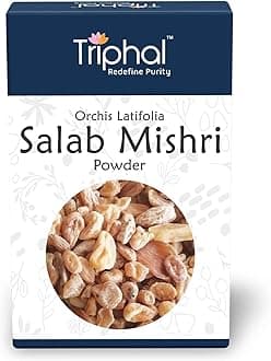 TRIPHAL Salab Mishri Powder/Salam Misri Churna | Original Herb Powder | Fresh Pack (50g)