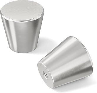 homdiy 15 Pack Brushed Nickel Cabinet Knobs Silver Dresser Knobs Small Drawer Pulls Round Kitchen Cabinet Hardware