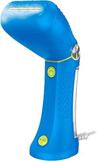Conair Handheld Garment Steamer for Clothes - Power Steam: Small Size, Big Power - Great for Home, Office, or Travel with Dual Voltage for Worldwide Use, Blue
