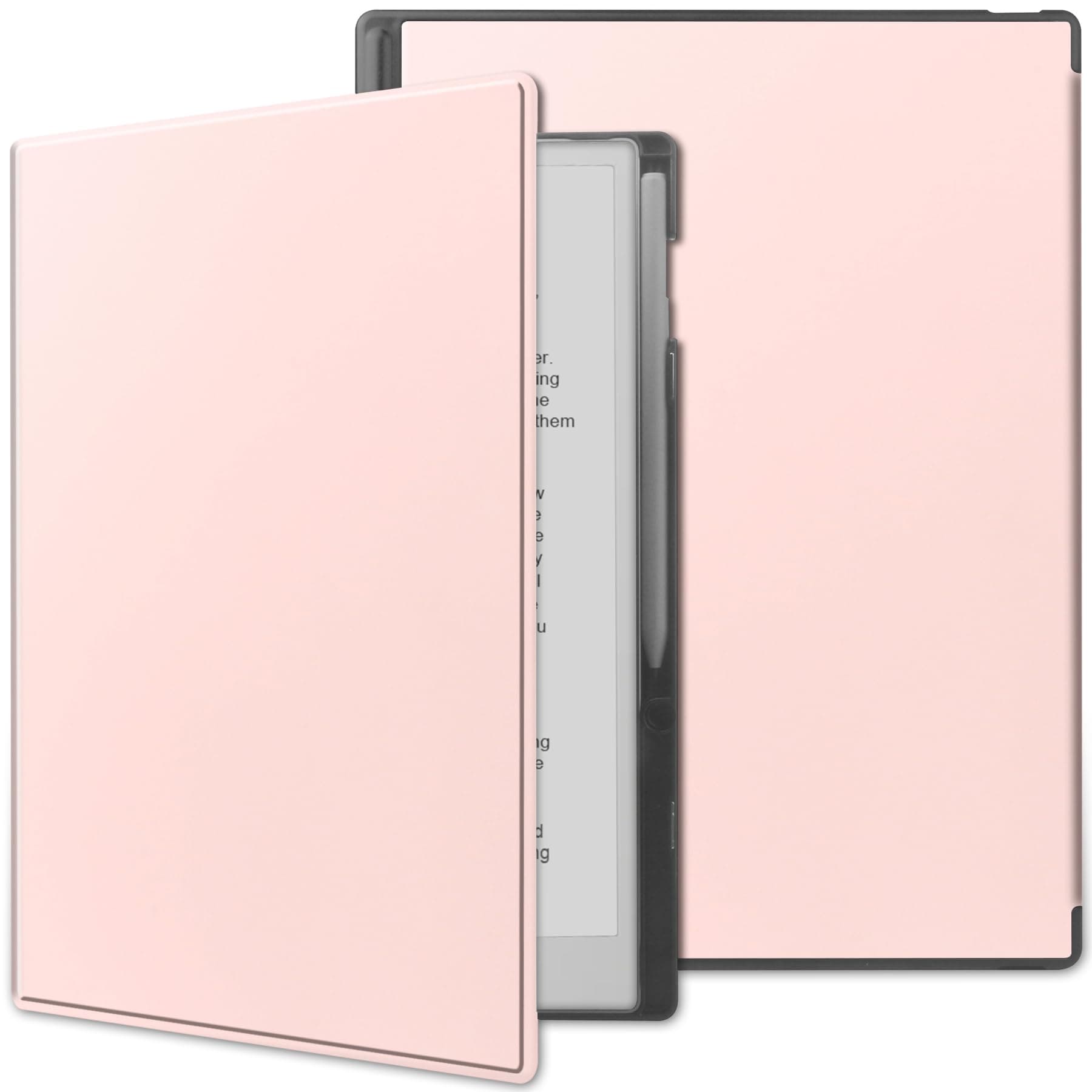 Case for Remarkable Paper Pro 11.8” (2024 Released),Lightweight and Hard Back Shell Protective Book Folio Cover, fit Remarkable Paper Tablet with 11.8” Color Display，Auto Sleep/Wake,Rose Gold