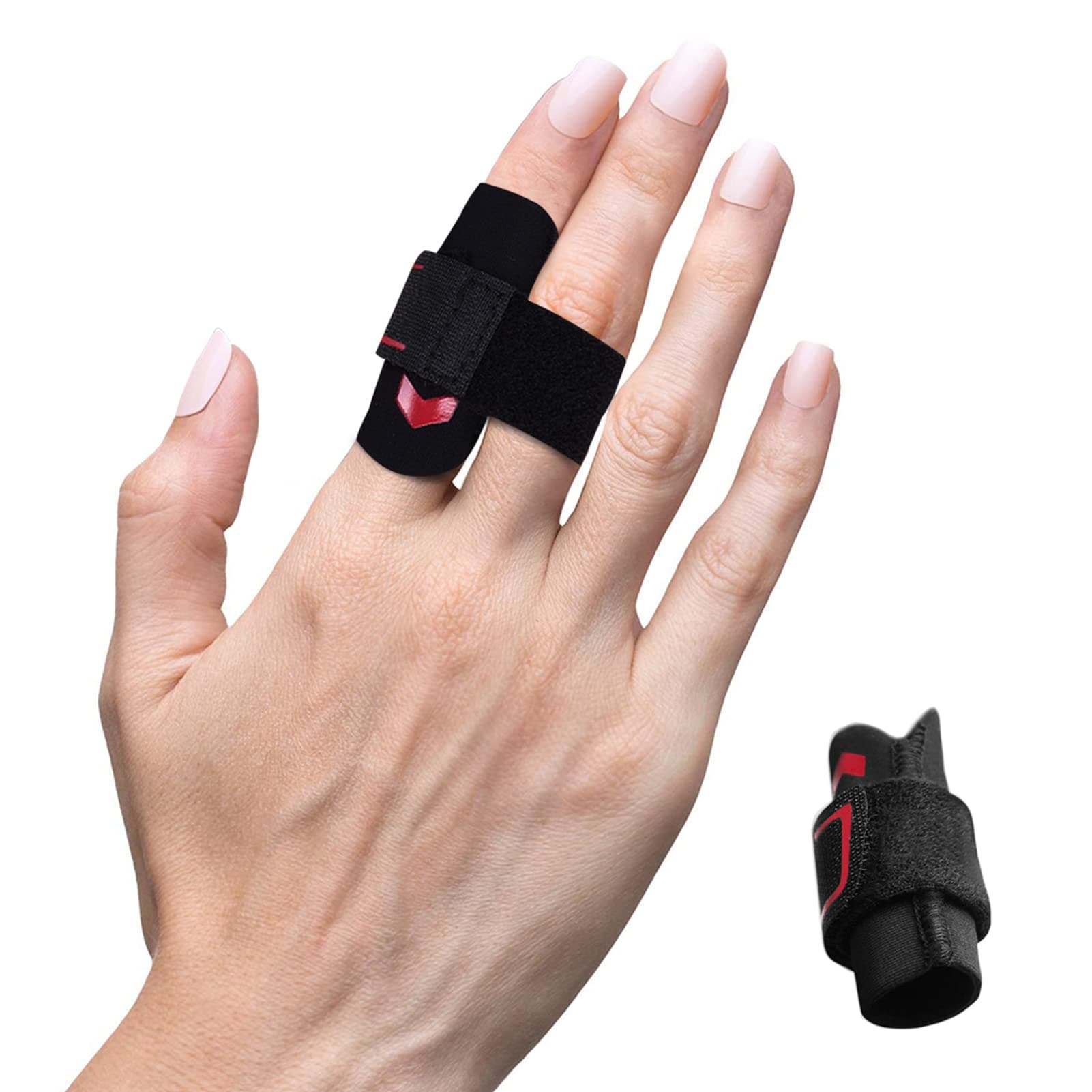 VerteLife Finger Splint Adjustable Finger Sleeve Support Protector Finger Brace