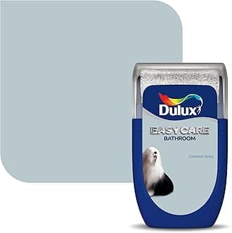 Dulux Easycare Bathroom Tester Paint, Coastal Grey, 30 ml