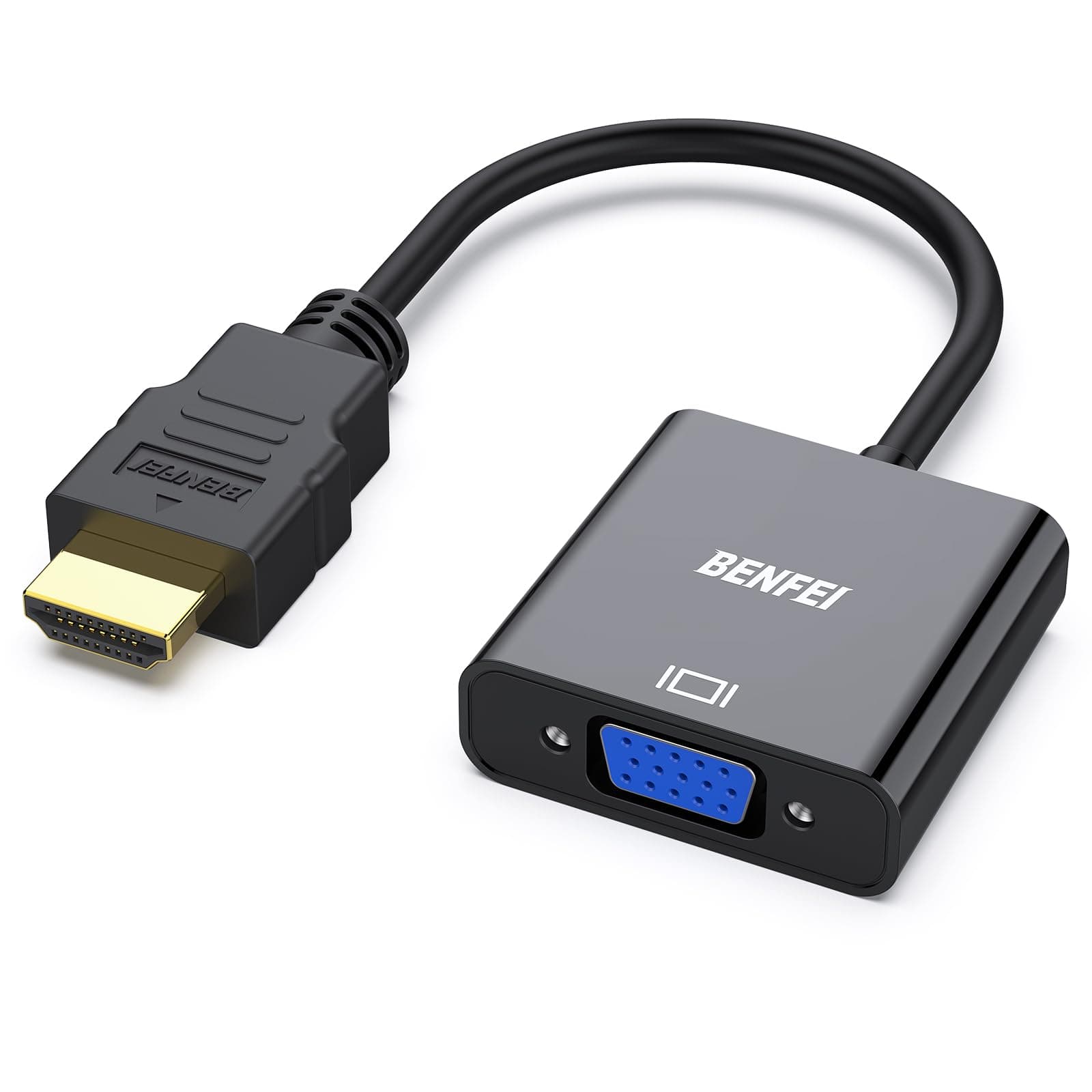 HDMI source to VGA monitor adapter
