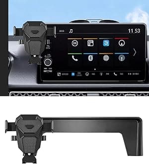Car Phone Holder for Honda Civic Accessories 2022-2024 2025&CRV 2023-2025 Dash Mount Cell Phone Holder for Most Smartphones with Dash Organizer Auto Interior Accessories 360 Degree Rotation