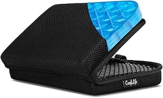 ComfiLife Travel Seat Cushion Portable Airplane Seat Cushion Gel Grid Design for Ultimate Seating Comfort Foldable Cushion for Airplane Seats, Camping, Bleachers, Flights, Commute