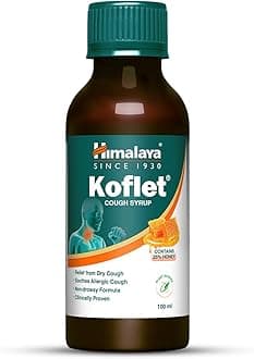 Koflet Syrup|100 ml| Relief from cough, sore throat | Non-drowsy Formula| Made With Herbs | Contains 25% Honey*