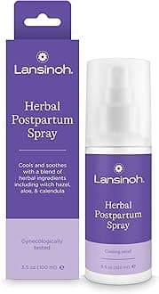 Lansinoh Herbal Perineal Spray, Postpartum Essentials, 3.5 Ounces