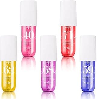 5Pcs Perfume, Body Fragrance Mist, Women's Body Spray, Long-Lasting Fragrance Spray, Moisturizing Moisturizes the Skin, Perfume for Women, 90ml