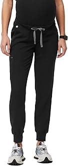 FIGSZamora Jogger Maternity Scrub Pants for Women — Slim Fit, 5 Pockets, 4-Way Stretch, Anti-Wrinkle Women Scrub Bottoms