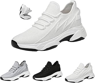 Men's Hidden Height Increase (1.6”-4”) Sneakers, Breathable Mesh Lightweight Casual Athletic Shoes