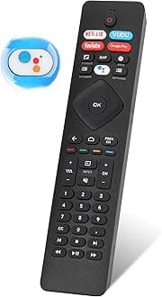 Voice Remote Control for phillips Voice TV Replacement. Universal Remote Control for Philip 4K UltraHD Smart Android TV with Google Assistant. for Philips 43" 50" 55" 65" 75" Class 5704 5504 5604 5806