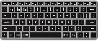 Slim X1 Bluetooth Backlit Keyboard for Mac, Illuminated Keys & Multi-Device Sync, for MacBook Air/Pro M5/M4, iPad Air/Pro M5/M4/M3, iPad mini, Mac mini, iMac - Space Gray