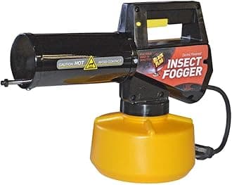 190107 Electric Insect Fogger for Killing and Repelling Mosquitoes, Flies, and Flying Insects Outdoors, Yellow & Black