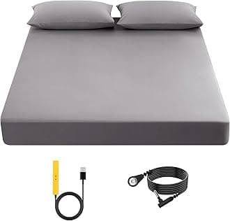 Grounding Sheet, 90% Organic Cotton+10% Pure Silver Organic Fitted Grounded Sheet for Improved Sleep, Pain Relief - Earth Connected Bedding (Gray, King(78.3 * 80 * 15inch))