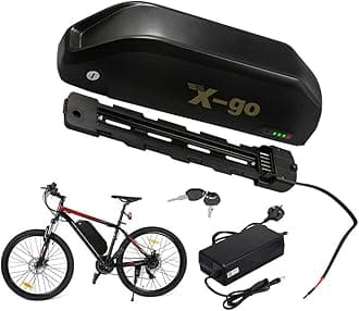 (UK Warehouse) Electric Bike Battery 36V 13AH for 200-700W motor, Ebike Battery with 5-Pin Bottom Plate, Charger and Security Lock, Stable Safe Downtube E Bike Batteries